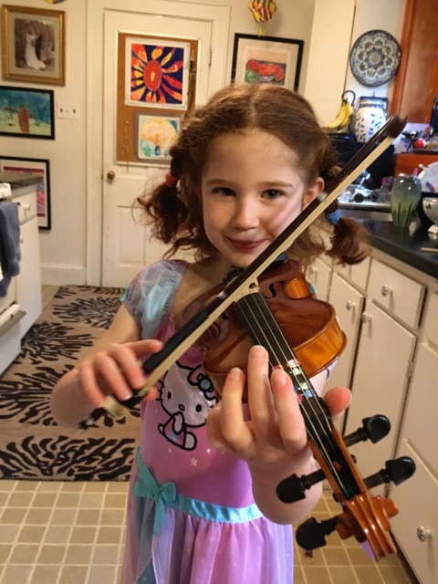 Anna and violin